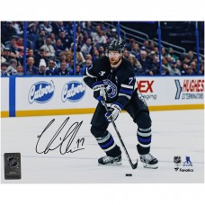Victor Hedman Tampa Bay Lightning Autographed Fanatics Authentic 8 x 10 Black Jersey Skating Photograph