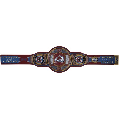 Cale Makar Colorado Avalanche Autographed Fanatics Authentic WWE Legacy Title Belt with 2022 Conn Smythe Inscription - Limited Edition of 10