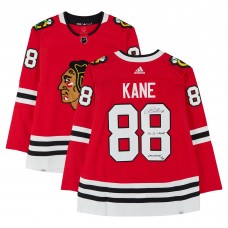 Игровая джерси Patrick Kane Chicago Blackhawks Autographed Fanatics Authentic Red adidas Authentic with 3x SC Champ & Showtime Inscriptions - Limited Edition of 25