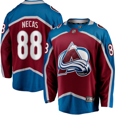 Джерси Colorado Avalanche Martin Necas Fanatics Burgundy Breakaway