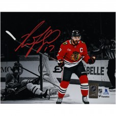 Nick Foligno Chicago Blackhawks Autographed Fanatics Authentic 8 x 10 Red Jersey Celebration Spotlight Photograph