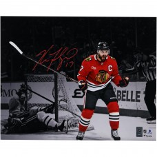 Nick Foligno Chicago Blackhawks Autographed Fanatics Authentic 16 x 20 Red Jersey Celebration Spotlight Photograph