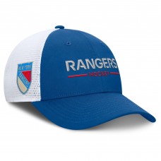 Бейсболка New York Rangers Fanatics Blue/White Centennial Authentic Pro Structured Trucker Бейсболка New York Rangers Fanatics Blue/White Centennial Authentic Pro Structured Trucker