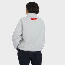 Женская джерси New Devils WEAR by Erin Andrews Gray Polar Fleece Quarter-Zip Jacket