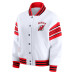 Женская свитшот New Jersey Devils WEAR by Erin Andrews White/Red Full-Snap Fleece Jacket