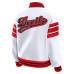 Женская свитшот New Jersey Devils WEAR by Erin Andrews White/Red Full-Snap Fleece Jacket