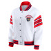 Женская свитшот Florida Panthers WEAR by Erin Andrews White/Red Full-Snap Fleece Jacket