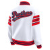 Женская свитшот Florida Panthers WEAR by Erin Andrews White/Red Full-Snap Fleece Jacket