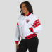 Женская свитшот Florida Panthers WEAR by Erin Andrews White/Red Full-Snap Fleece Jacket