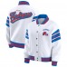 Кофта Женская Quebec Nordiques WEAR by Erin Andrews White/Blue Full-Snap Fleece Jacket