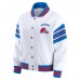 Кофта Женская Quebec Nordiques WEAR by Erin Andrews White/Blue Full-Snap Fleece Jacket