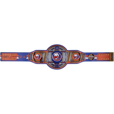 Ilya Sorokin New York Islanders Autographed Fanatics Authentic WWE Legacy Title Belt with Lets Go Isles! Inscription - Limited Edition of 5