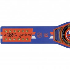 Ilya Sorokin New York Islanders Autographed Fanatics Authentic WWE Legacy Title Belt with Lets Go Isles! Inscription - Limited Edition of 5 Ilya Sorokin New York Islanders Autographed Fanatics Authentic WWE Legacy Title Belt with Lets Go Isles! Inscription - Limited Edition of 5