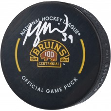 Morgan Geekie Boston Bruins Autographed Fanatics Authentic 100th Anniversary Official Game Puck
