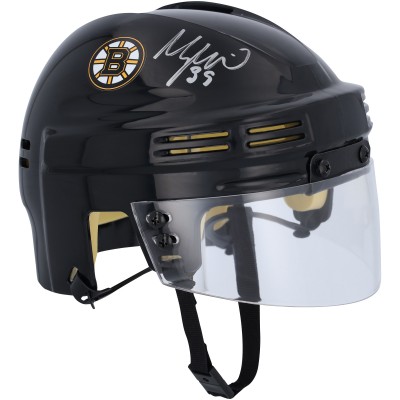Morgan Geekie Boston Bruins Autographed Fanatics Authentic Black Mini Helmet