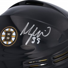 Morgan Geekie Boston Bruins Autographed Fanatics Authentic Black Mini Helmet