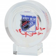 Henrik Lundqvist New York Rangers Autographed Fanatics Authentic Crystal Puck - Filled with Ice from a Rangers Game During the 2023-2024 Season Henrik Lundqvist New York Rangers Autographed Fanatics Authentic Crystal Puck - Filled with Ice from a Rangers Game During the 2023-2024 Season