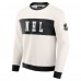 NHL-Logo Darius Rucker Collection by Fanatics Cream Colorblock Pullover Sweatshirt