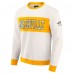 Nashville Predators Darius Rucker Collection by Fanatics Cream Colorblock Pullover Sweatshirt