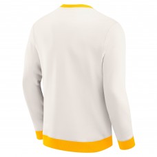 Nashville Predators Darius Rucker Collection by Fanatics Cream Colorblock Pullover Sweatshirt