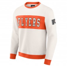 Philadelphia Flyers Darius Rucker Collection by Fanatics Cream Colorblock Pullover Sweatshirt