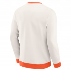 Philadelphia Flyers Darius Rucker Collection by Fanatics Cream Colorblock Pullover Sweatshirt