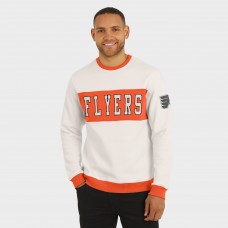 Philadelphia Flyers Darius Rucker Collection by Fanatics Cream Colorblock Pullover Sweatshirt