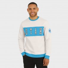 Utah Hockey Club Darius Rucker Collection by Fanatics Cream Colorblock Pullover Sweatshirt