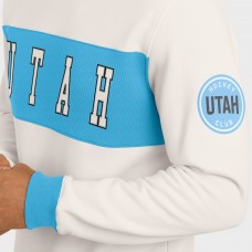 Utah Hockey Club Darius Rucker Collection by Fanatics Cream Colorblock Pullover Sweatshirt