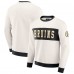Boston Bruins Darius Rucker Collection by Fanatics Cream Colorblock Pullover Sweatshirt