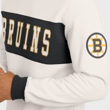 Boston Bruins Darius Rucker Collection by Fanatics Cream Colorblock Pullover Sweatshirt