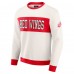 Detroit Red Wings Darius Rucker Collection by Fanatics Cream Colorblock Pullover Sweatshirt