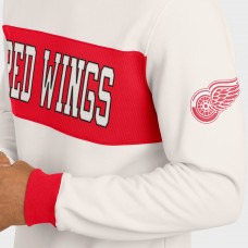 Detroit Red Wings Darius Rucker Collection by Fanatics Cream Colorblock Pullover Sweatshirt