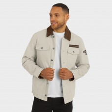 Nashville Predators Darius Rucker Collection by Fanatics Tan Midweight Canvas Full-Button Jacket