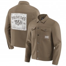 Nashville Predators Darius Rucker Collection by Fanatics Tan Trucker Full-Button Jacket