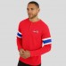 Washington Capitals Darius Rucker Collection by Fanatics Red Waffle-Knit Raglan Long Sleeve Henley T-Shirt
