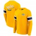 Nashville Predators Darius Rucker Collection by Fanatics Gold Waffle-Knit Raglan Long Sleeve Henley T-Shirt