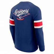 New York Rangers Darius Rucker Collection by Fanatics Navy Waffle-Knit Raglan Long Sleeve Henley T-Shirt New York Rangers Darius Rucker Collection by Fanatics Navy Waffle-Knit Raglan Long Sleeve Henley T-Shirt