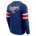 New York Rangers Darius Rucker Collection by Fanatics Navy Waffle-Knit Raglan Long Sleeve Henley T-Shirt