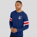 New York Rangers Darius Rucker Collection by Fanatics Navy Waffle-Knit Raglan Long Sleeve Henley T-Shirt