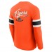 Футболка с длинным рукавом Philadelphia Flyers Darius Rucker Collection by Fanatics Orange Waffle-Knit Raglan Henley