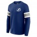 Футболка Tampa Bay Lightning Darius Rucker Collection by Fanatics Navy Waffle-Knit Raglan Long Sleeve Henley