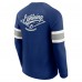 Футболка Tampa Bay Lightning Darius Rucker Collection by Fanatics Navy Waffle-Knit Raglan Long Sleeve Henley