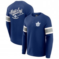 Футболка Toronto Maple Leafs Darius Rucker Collection by Fanatics Navy Waffle-Knit Raglan Long Sleeve Henley