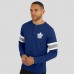 Футболка Toronto Maple Leafs Darius Rucker Collection by Fanatics Navy Waffle-Knit Raglan Long Sleeve Henley
