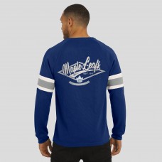 Футболка Toronto Maple Leafs Darius Rucker Collection by Fanatics Navy Waffle-Knit Raglan Long Sleeve Henley