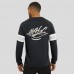 NHL Darius Rucker Collection by Fanatics Black Waffle-Knit Raglan Long Sleeve Henley T-Shirt
