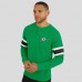 Dallas Stars Darius Rucker Collection by Fanatics Green Waffle-Knit Raglan Long Sleeve Henley T-Shirt