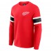 Detroit Red Wings Darius Rucker Collection by Fanatics Red Waffle-Knit Raglan Long Sleeve Henley T-Shirt