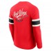 Detroit Red Wings Darius Rucker Collection by Fanatics Red Waffle-Knit Raglan Long Sleeve Henley T-Shirt